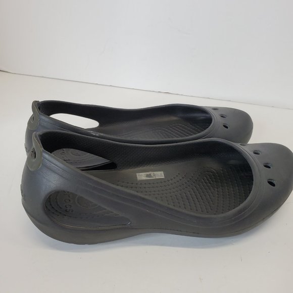 CROCS Kadee Womens Slip On Flats Comfort Shoes, Black 205077 - Sz 7. - Picture 4 of 11